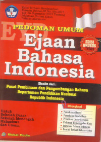 Image of PEDOMAN UMUM EJAAN BAHASA INDONESIA