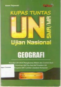 Image of KUPAS TUNTAS UN SMA/MA GEOGRAFI ( FOKUS )