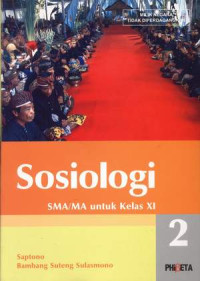 Image of SOSIOLOGI SMA/MA UNTUK KELAS XI