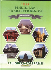 Image of SERI PENDIDIKAN 18 KARAKTER BANGSA 1 : RELIGIUS DAN TOLERANSI