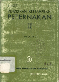 Image of PENDIDIKAN KETRAMPILAN PETERNAKAN II