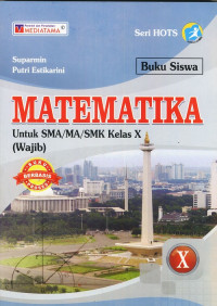 Image of MATEMATIKA UNTUK SMA / MA /SMK KELAS X