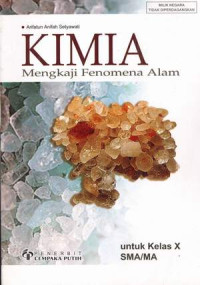 Image of KIMIA MENGKAJI FENOMENA ALAM UNTUK KELAS X SMA/MA