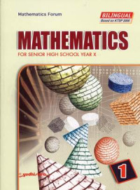 Image of MATHEMATICS FOR SENIOR HIGH SCHOOL YEAR X